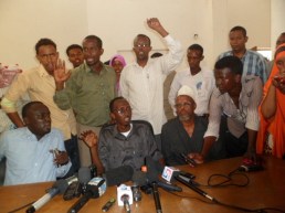 Koronto speaks with the media after his release