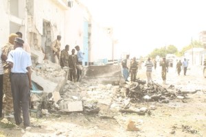 Damage from Shabaab's UNDP attack