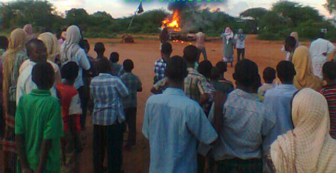 Shabaab burning Ethiopian alcohol